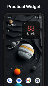 اسکرین شات 5 برنامه GPS Speedometer : Odometer HUD
