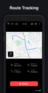 اسکرین شات برنامه GPS Speedometer : Odometer HUD 3