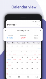 اسکرین شات 2 برنامه Money Manager: Expense Tracker