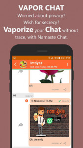 اسکرین شات برنامه Namaste Vapor Chat 4