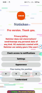 اسکرین شات 3 برنامه Noticker - Notification Ticker