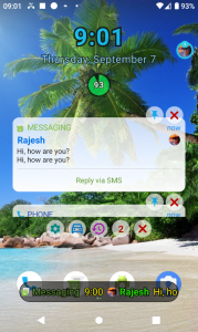 اسکرین شات 1 برنامه Noticker - Notification Ticker