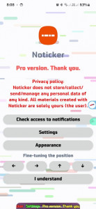 اسکرین شات برنامه Noticker - Notification Ticker 3