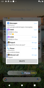 اسکرین شات برنامه Notification Widget 3