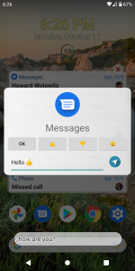 اسکرین شات 5 برنامه Notification Widget