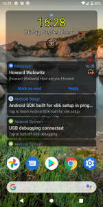 اسکرین شات برنامه Notification Widget 1