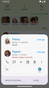 اسکرین شات 3 برنامه Smart Notify - Dialer & SMS