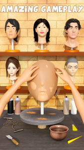 اسکرین شات بازی Face Sculpt 3D Sculpting Games 2