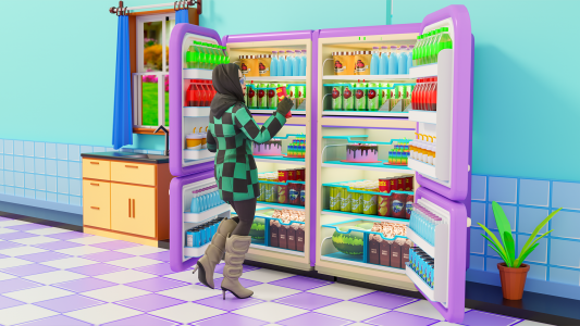 اسکرین شات بازی Fill The Fridge Organizer Game 5