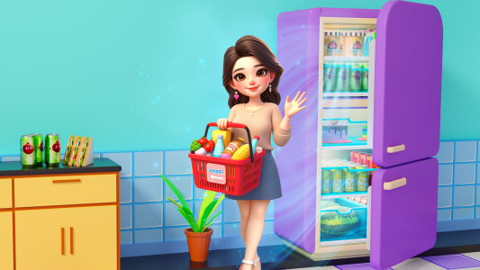 اسکرین شات بازی Fill The Fridge Organizer Game 2