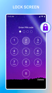 اسکرین شات 1 برنامه Lock screen passcode