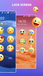 اسکرین شات برنامه Emoji Lock Screen 2