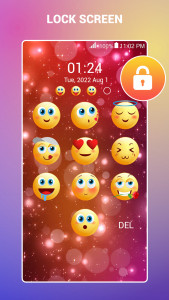 اسکرین شات برنامه Emoji Lock Screen 3