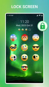 اسکرین شات برنامه Emoji Lock Screen 2