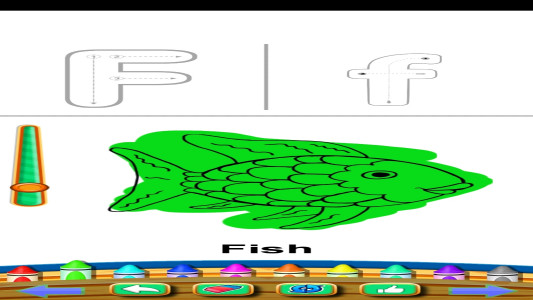 اسکرین شات بازی بازی رنگ آمیزی الفبای انگلیسی 2