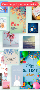 اسکرین شات 6 برنامه eCards: Greeting card maker!