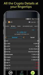 اسکرین شات برنامه CMA - Bitcoin & Cryptocurrency Portfolio Tracker 4