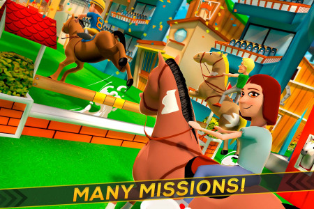 اسکرین شات بازی Cartoon Horse Riding: Run Race 3