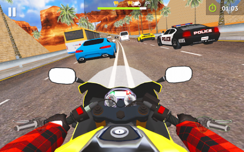 اسکرین شات بازی Moto Traffic Rider 3D Highway 6