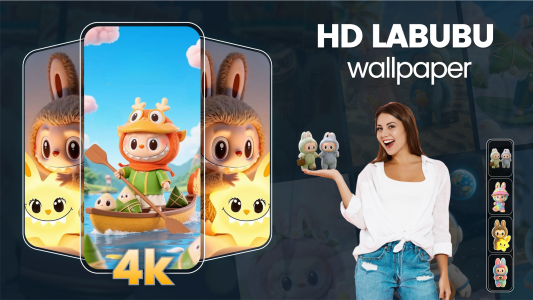 اسکرین شات 5 برنامه Labubu 4K Live Wallpapers HD