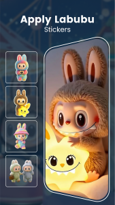 اسکرین شات 2 برنامه Labubu 4K Live Wallpapers HD