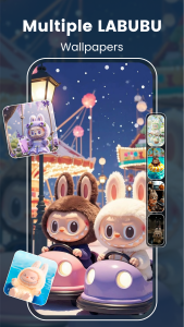 اسکرین شات 1 برنامه Labubu 4K Live Wallpapers HD