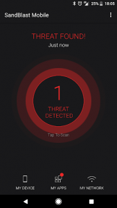 اسکرین شات برنامه SandBlast Mobile Protect 2