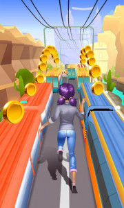 اسکرین شات بازی Railway Train lady Surfs 2