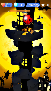 اسکرین شات بازی Tower Ladybug Ball Jump 2