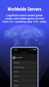 اسکرین شات 2 برنامه LagoFast Game Booster: Low Lag