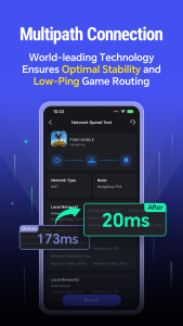 اسکرین شات 3 برنامه LagoFast Game Booster: Low Lag