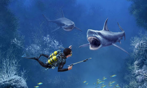 اسکرین شات بازی Shark VR sharks games for VR 1