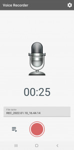 اسکرین شات برنامه Voice Recorder Pro 1