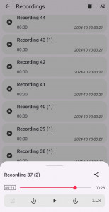 اسکرین شات برنامه VIBE: Voice Recorder 2