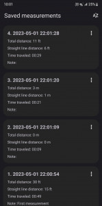 اسکرین شات 5 برنامه Distance meter