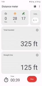 اسکرین شات 2 برنامه Distance meter
