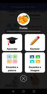 اسکرین شات 2 برنامه Portuguese For Kids