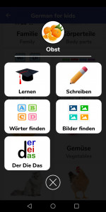 اسکرین شات برنامه German For Kids 2