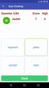 اسکرین شات برنامه Learn Danish 8