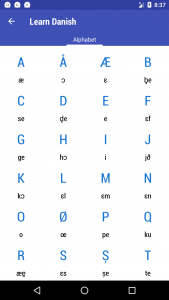 اسکرین شات برنامه Learn Danish 4