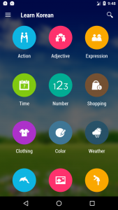 اسکرین شات برنامه Learn Korean 1