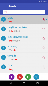 اسکرین شات برنامه Learn Norwegian 5