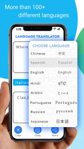 اسکرین شات برنامه Free Language Translator - Text, Voice, Picture 2