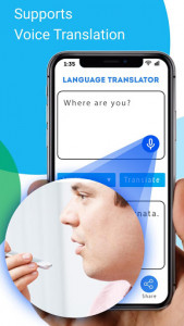 اسکرین شات برنامه Free Language Translator - Text, Voice, Picture 4