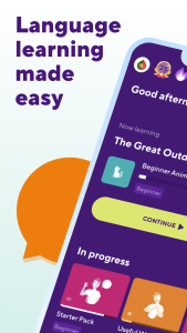 اسکرین شات 1 برنامه Drops: Language Learning Games