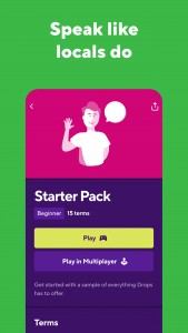اسکرین شات 4 برنامه Drops: Language Learning Games