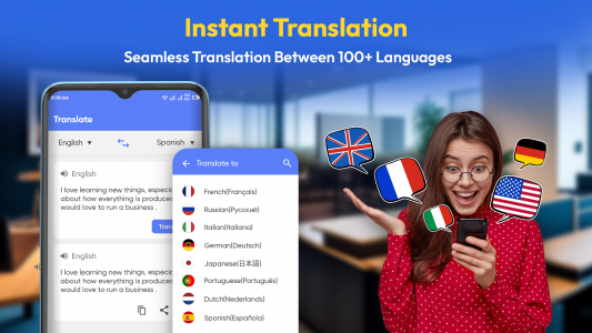 اسکرین شات برنامه Translate All Languages 2