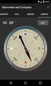 اسکرین شات برنامه Barometer and Compass 4