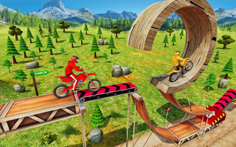 اسکرین شات بازی Tricky Bike Stunt Racing Games 2021-Free Bike Game 2