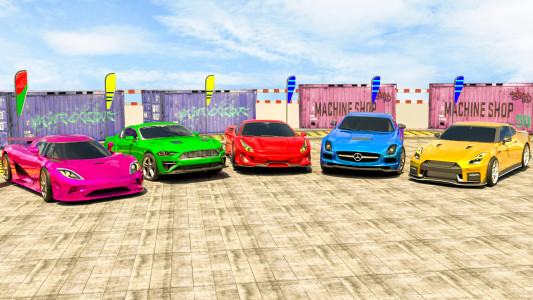 اسکرین شات بازی Crazy Car Stunt Ramp Car Games 6